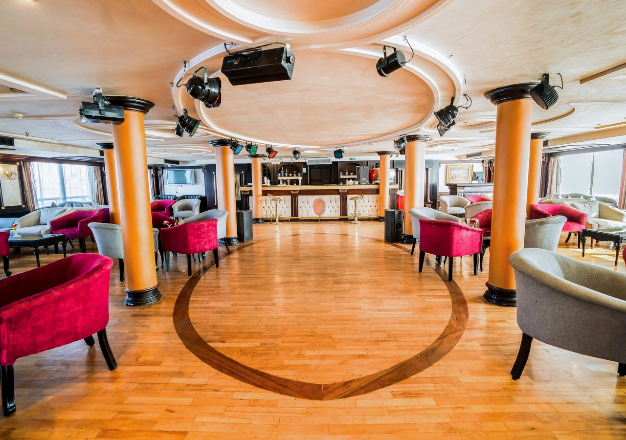 Lounge aboard the MS Stephanie Nile Cruise Nile cruise